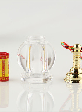 结缘透明舍利塔小瓶子嘎乌盒