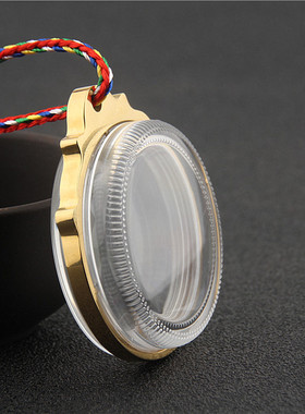 透明可打开小唐卡外壳嘎乌盒吊坠