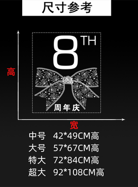 周年庆开业大吉装饰玻璃静电贴纸