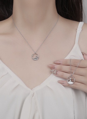 情侣闺蜜小王子与小狐狸锁骨链