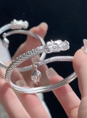 生肖手镯神龙摆尾时尚百搭情侣