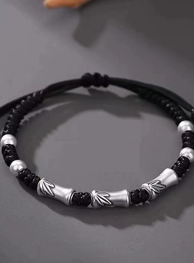 上岸竹节新中式编织手链