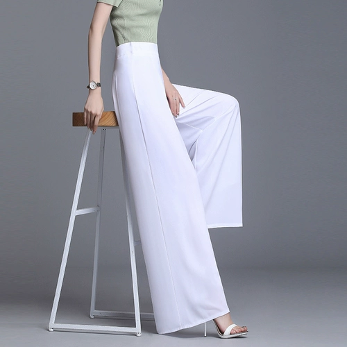 Шифоновые штаны, юбка, стиль бохо, высокая талия, по фигуре