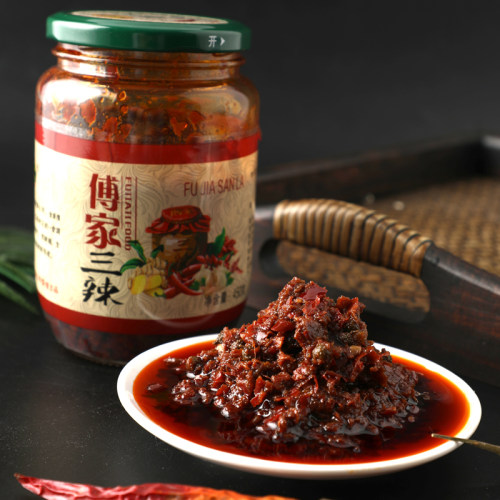 云南特产傅家调料香辣椒酱凉拌鸡麻辣火锅烧烤蘸水炒菜干锅底料酱 - 图1