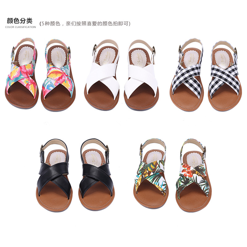 森女系晚晚涼鞋日系文藝簡約百搭學生軟妹交叉綁帶仙女平底沙灘女