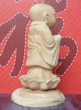 工艺品手把件礼佛小叶黄杨木雕