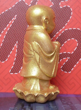 上色工艺品手把件小叶黄杨木雕
