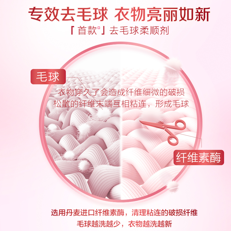 【柔顺剂】店播衣物大师香氛柔顺剂去毛球秋冬防静电少褶皱