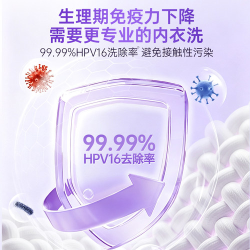 【升级!】立白内衣洗衣液内裤清洗液女士专用祛除血渍杀菌祛除HPV - 图0