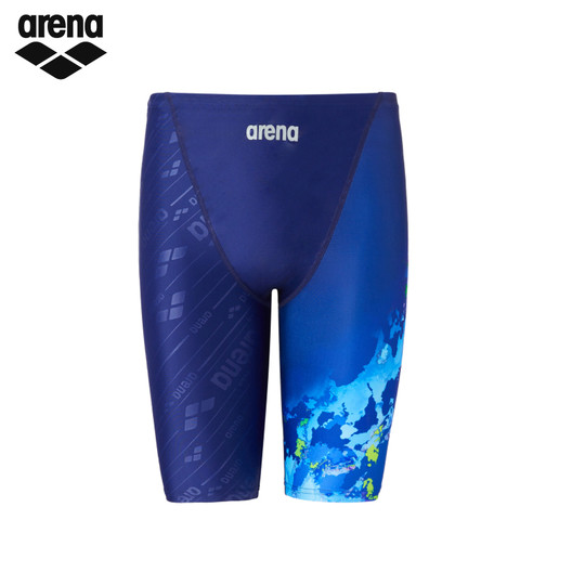 Arena 2025 nuevas notas de viaje para hombres, bañadores de natación hasta la rodilla para fitness con protector solar anticloro de alta elasticidad para hombres