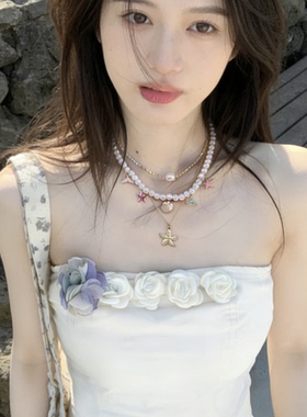 海边度假风多巴胺彩色项链