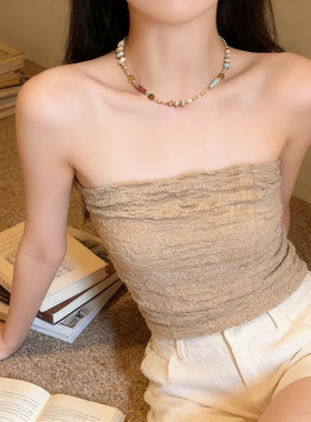 民族风复古彩色琉璃串珠项链