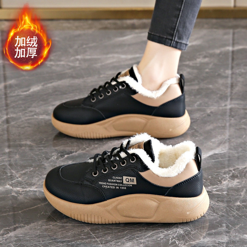 运动鞋女冬季加绒保暖棉鞋2025新款防水防滑小码34厚底孕妇休闲鞋,淘宝优惠券,粉丝福利购,淘宝优惠卷