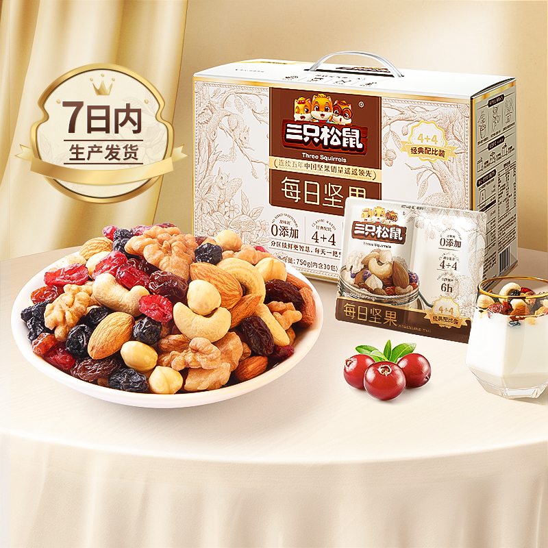 热销4.6亿袋！三只松鼠每日坚果30包