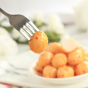 三只松鼠_淘气鱼蛋蛋鱼丸香辣味即食小吃麻辣解馋小零食宿舍熟食