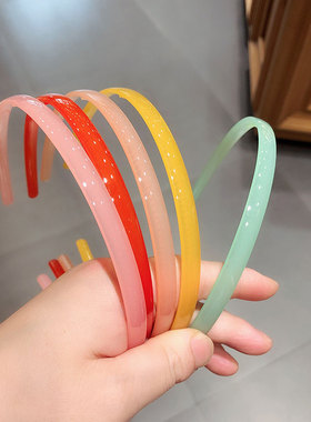 百搭果冻色可爱风气质压发发卡