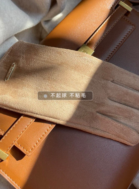 手套冬天男女情侣防风开车手套秋冬季加绒保暖骑车露指触摸屏分指