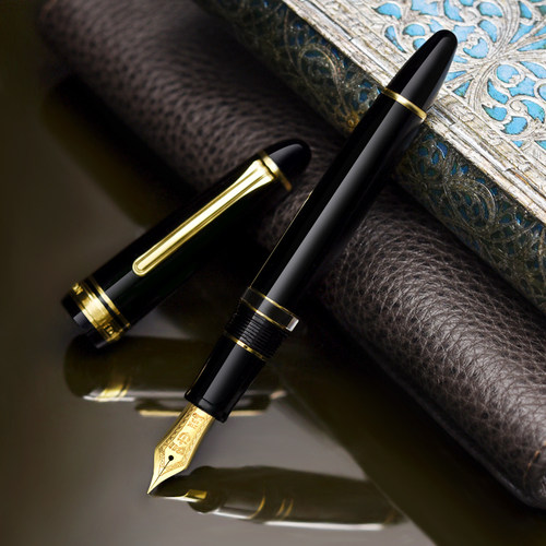 直邮sailor写乐活塞吸墨钢笔 21K大容量透墨仓 鱼雷3924平顶3926 - 图0