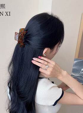 日常微光 Glimpse｜典熙轻奢汐光纹理琥珀流光醋酸抓夹发夹两件套