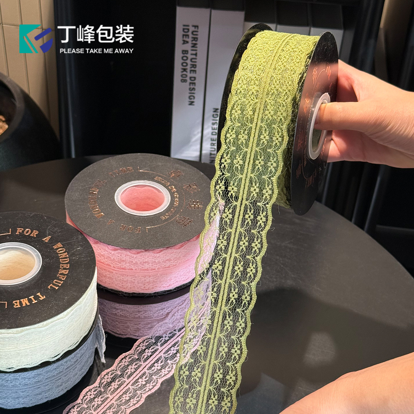 丁峰·加宽镂空彩带 4.5cm双拼花边彩带礼盒打蝴蝶结装饰包装缎带,淘宝优惠券,粉丝福利购,淘宝优惠卷