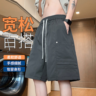 Desso潮牌工装风短裤男女同款夏季宽松