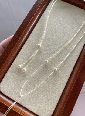 新中式国风平安扣吊坠挂绳项链轻奢小众设计锁骨链手工编织挂件绳