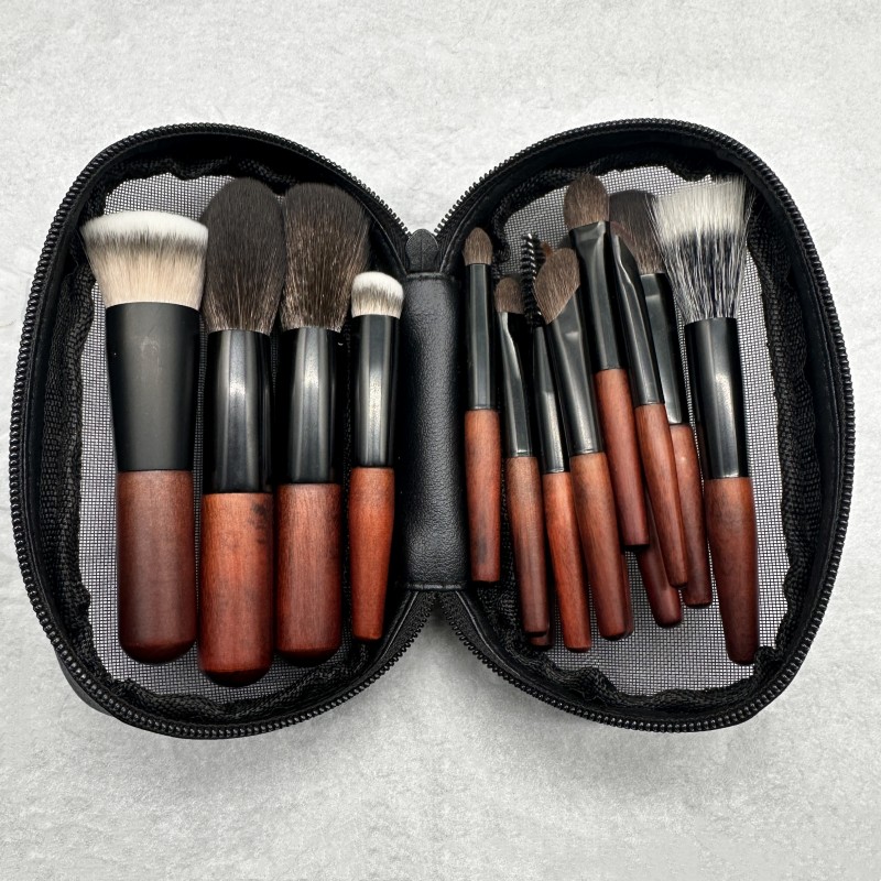 沧州迷你便携16支全套化妆刷旅行装软毛短杆眼影刷散粉腮红刷工具 - 图1