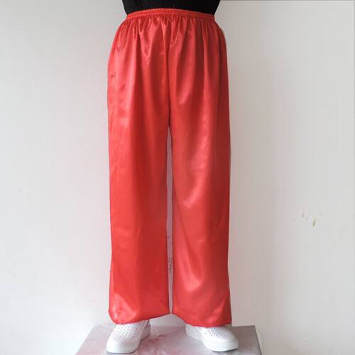 仿真丝灯笼裤服太极裤男女晨跑瑜伽裤男太极服装拳薄款练功裤夏季 - 图0