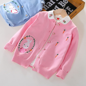 女童针织开衫外套