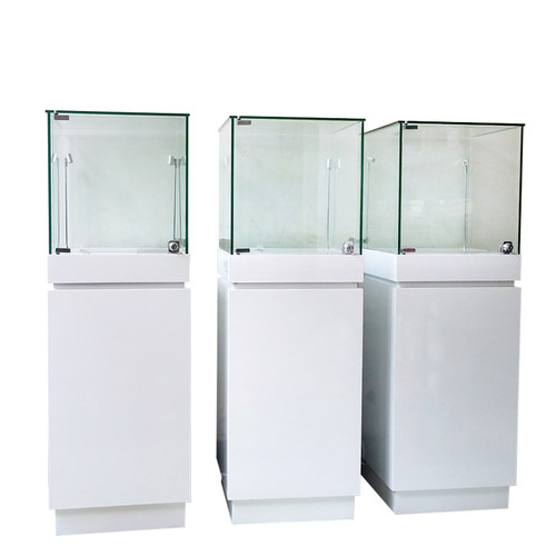 木质珠宝首饰古董玉器陶瓷产品展示柜玻璃柜台博物馆文物展览柜台 - 图3