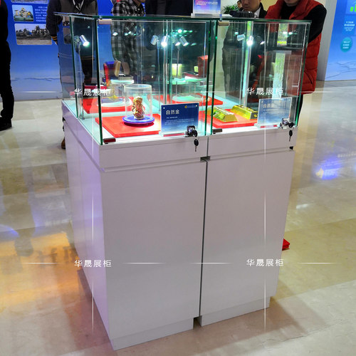 木质珠宝首饰古董玉器陶瓷产品展示柜玻璃柜台博物馆文物展览柜台 - 图0