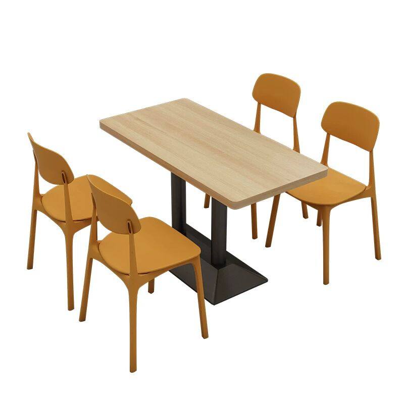 学校公司员工食堂桌椅实木板小吃快餐店餐厅面馆饭堂桌椅组合商用,淘宝优惠券,粉丝福利购,淘宝优惠卷