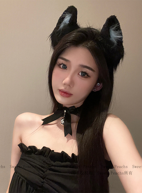 猫耳朵发箍可爱万圣节装饰