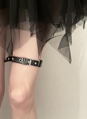 辣妹性感腿环y2k腿饰朋克腿链