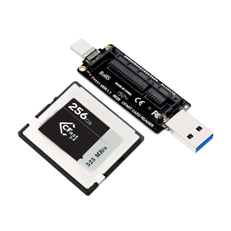 PH851 USB3.1高速传输CFAST读卡器10Gbps 手机电脑TYPE-C设备通用 - 图0