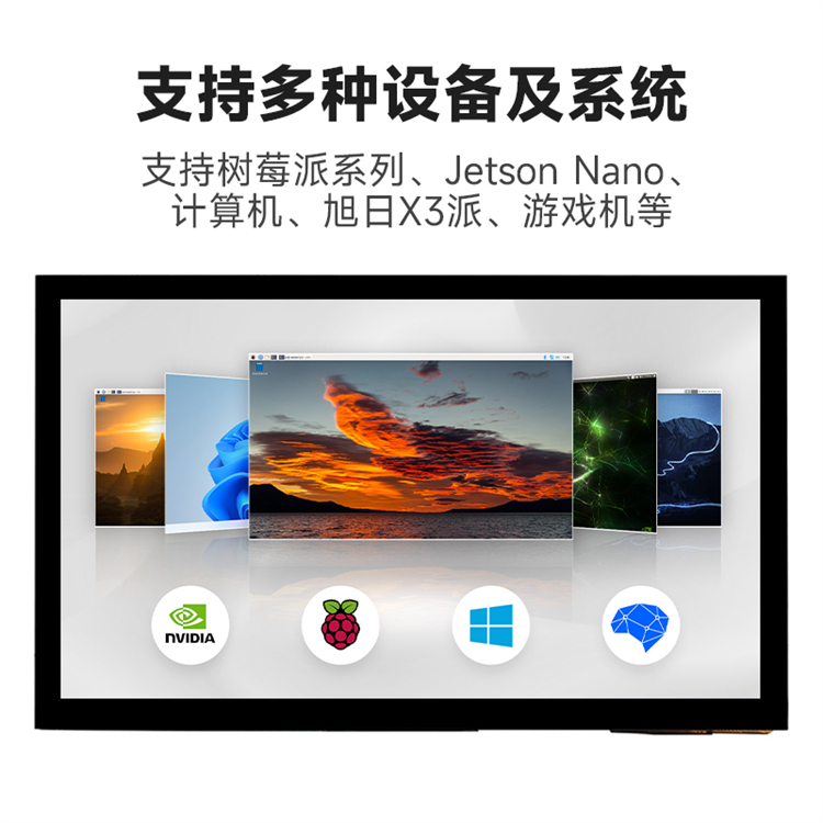 10.1inch HDMI LCD (E)支持树莓派Jetson Nano 十点触控IPS显示屏 - 图0