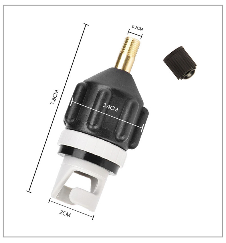 车载充气泵气床垫气嘴转换头橡皮艇气嘴头打气泵游泳圈多功能气管