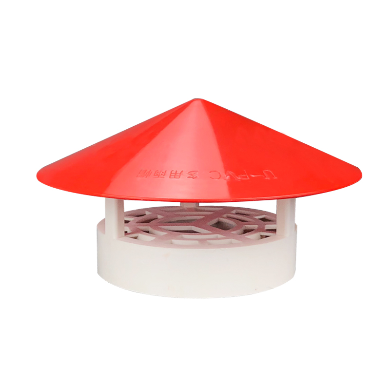 PVC防雨透气帽屋顶管道塑料罩子排气通风口水管挡雨帽75/110/160-图3