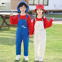 New Years Day Men and Womens Childrens Table Performance Graduation Banswear Candy Color Back Band Pants Suit Chorus Cheerleaders