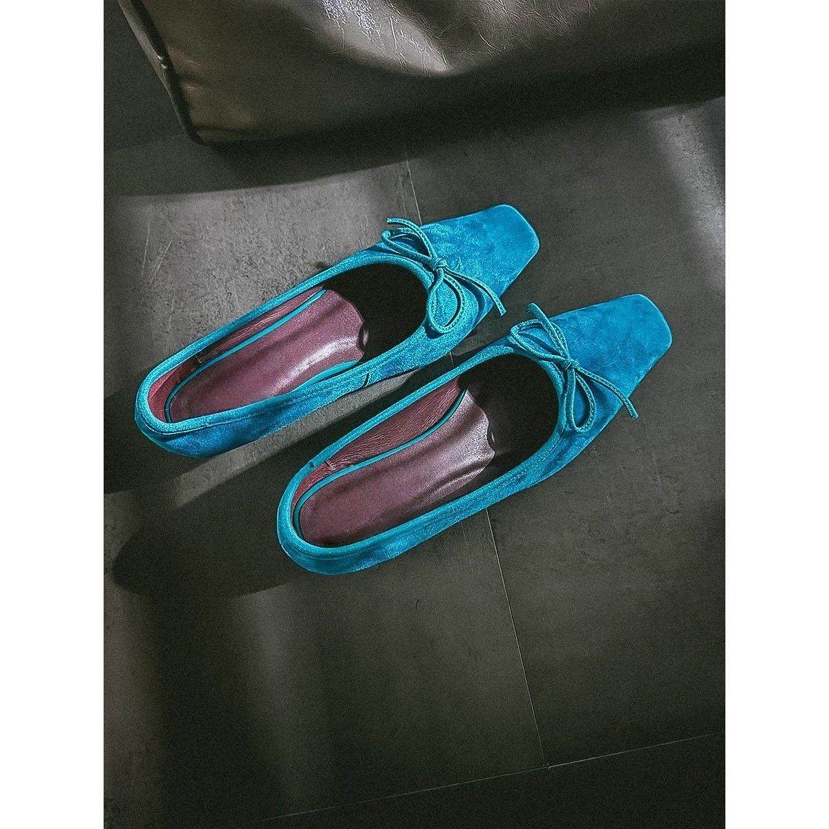 氛围感蓝色浅口粗跟玛丽珍单鞋2026年新款温柔方头蝴蝶结高跟鞋女,淘宝优惠券,粉丝福利购,淘宝优惠卷