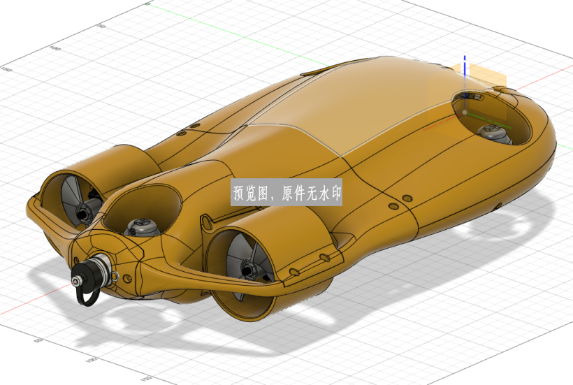 ROV CPS5水下无人机模型设计机器人三维Solidworks图纸3D建模文件 - 图2