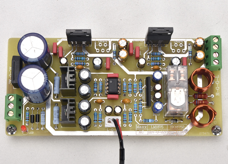 参考天龙电路的SK18752发烧功放板带运放前级且兼容LM1875芯片-图1