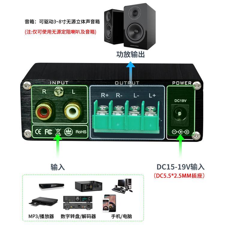 伟良新生代80W数字功放机桌面hifi英飞凌MA12070超TPA3116音响-图0