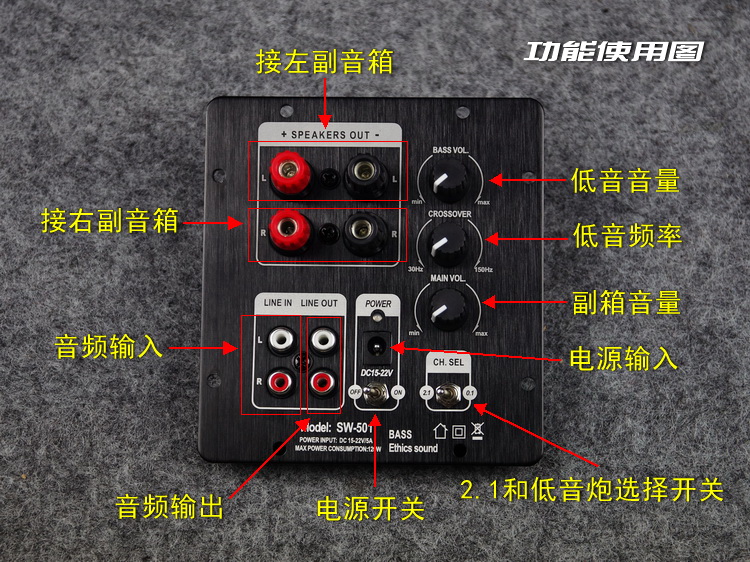 木质6.5寸低频  重低音炮 无源 有源发烧低音炮 AIRS设计新品音箱 - 图2