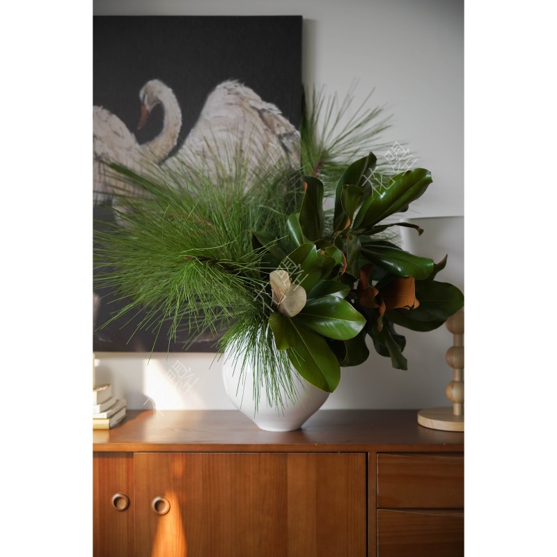 花曌 新鲜采摘广玉兰马尾松红豆组合花艺鲜花水养真花家居瓶插花,淘宝优惠券,粉丝福利购,淘宝优惠卷