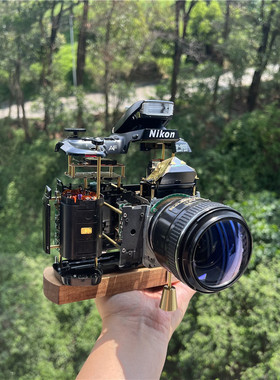 样板间古董立体相机手工拆解装饰