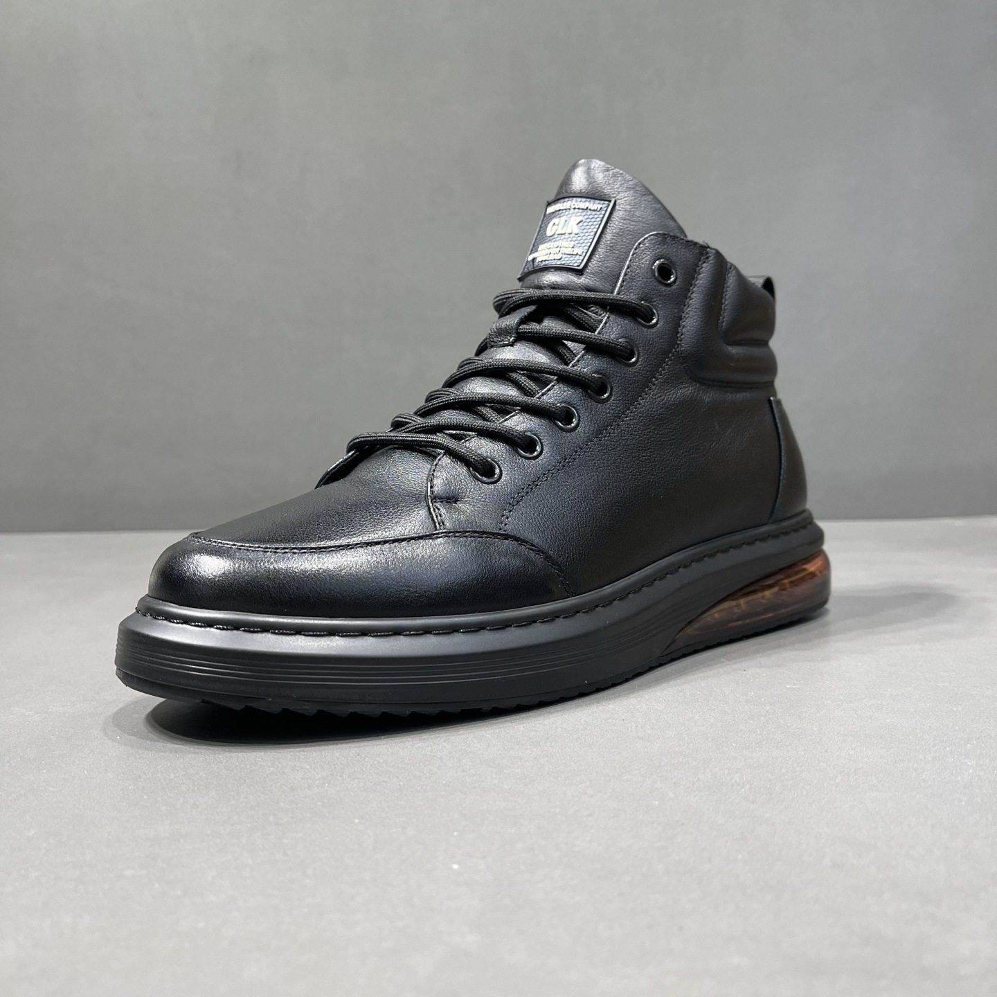 男鞋冬季加绒板鞋真皮高帮马丁短靴子男气垫底韩版百搭休闲皮鞋潮,淘宝优惠券,粉丝福利购,淘宝优惠卷