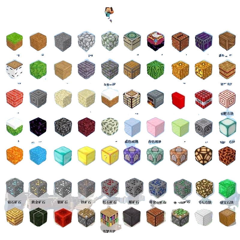 我的世界磁力方块迷你积木儿童益智拼装玩具建筑模型MC儿童礼物 - 图3