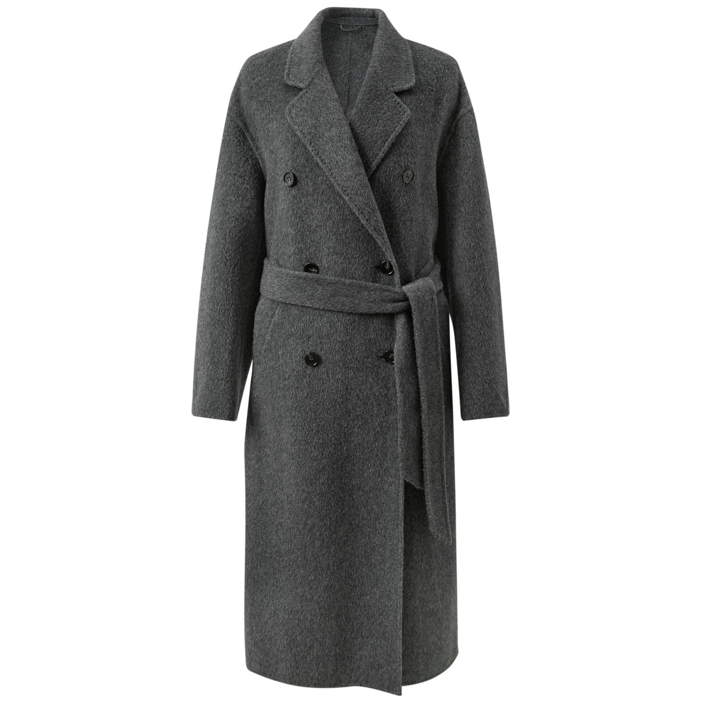 【绵羊毛】三彩2025冬季新款双面呢大衣长款双排扣毛呢外套S,淘宝优惠券,粉丝福利购,淘宝优惠卷