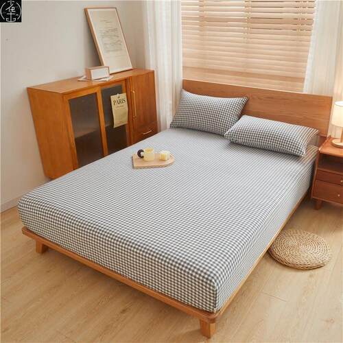 100% cotton fitted sheet bedsheet mattress protector cover - 图1